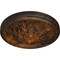 Ekena Millwork Katheryn Ceiling Medallion (Fits Canopies up to 2 1/8"), Hand-Painted Rust, 14 1/2"OD x 2 3/4"P CM14KTRUS - alternate 3
